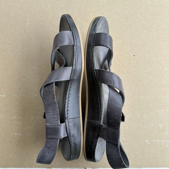 Chaco Wayfarer Classic Z Strap Sandals Women Size 11 Grey Leather Flat Comfort - Picture 7 of 9